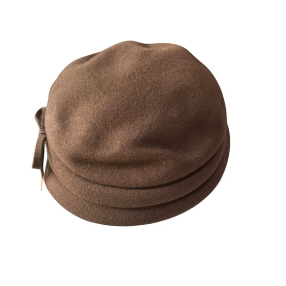 1940s Glenover 100% Wool Feather Flapper Hat‎ - Picture 3 of 6